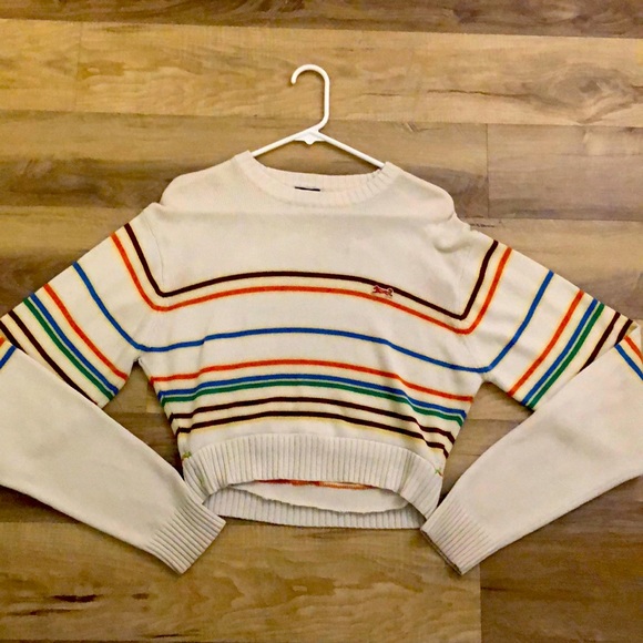 Cropped striped sweater - Picture 1 of 7